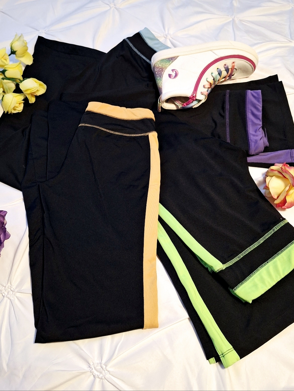 ENERGIE BLACK PANTS WITH SIDE STRIPES - BUNDLE OF 4